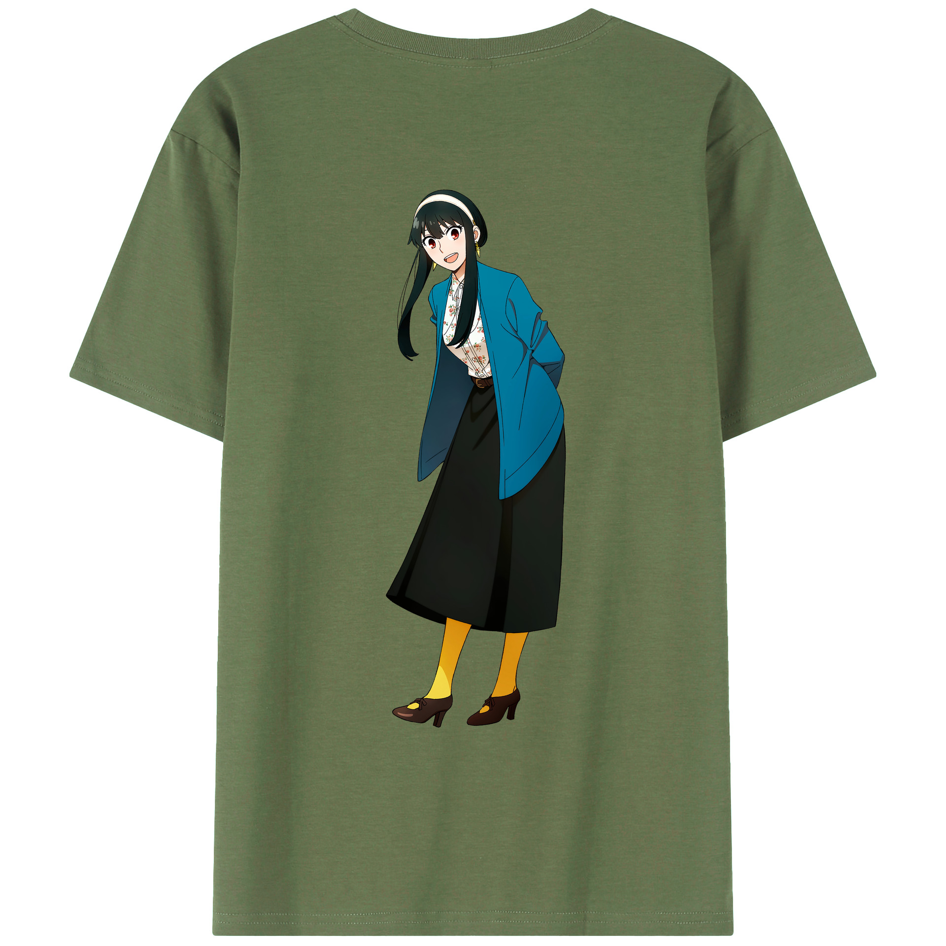 （画像用） SPY×FAMILY间谍家家酒 綿100％ メンズ半袖Tシャツ（バックプリント） 通気性